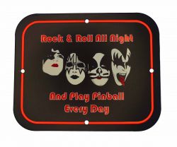 Metal Game Room Sign - KISS & Play Pinball